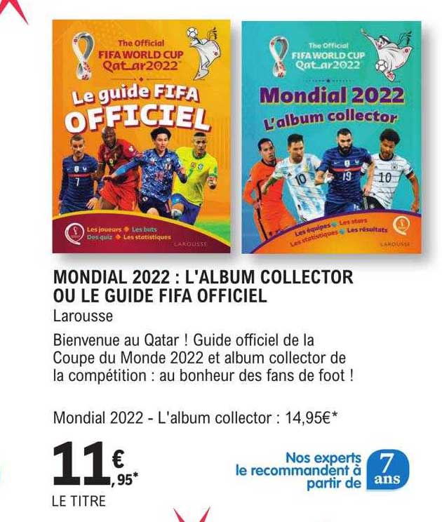 mondial 2022 : l'album collector ou le guide fifa officiel - larousse