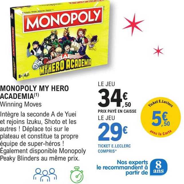 monopoly my hero academia