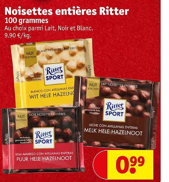 noisettes entières ritter