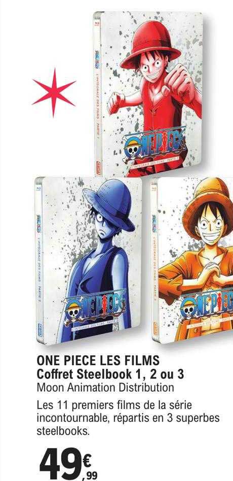 One Piece Les Films Coffret Steelbook 1,2 Ou 3