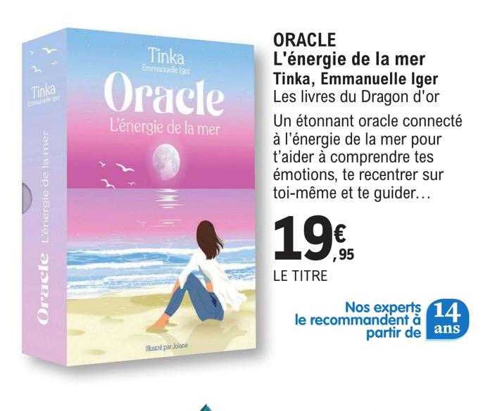oracle l'énergie de la mer - tinka, emmanuelle iger les livres du dragon d'or