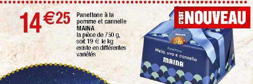 panettone à la pomme et cannelle maina
