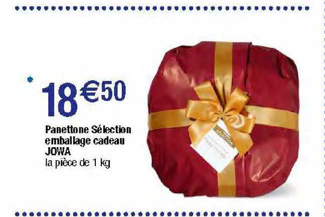 panettone sélection emballage cadeau jowa