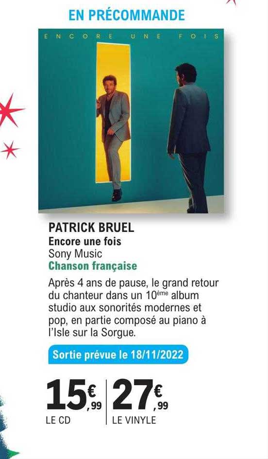 patrick bruel - encore une fois