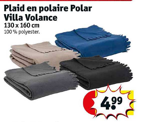 plaid en polaire polar villa volance