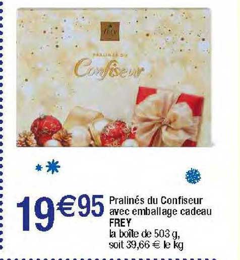 pralinés du confiseur avec emballage cadeau frey