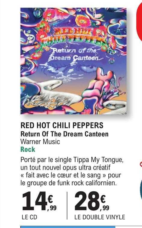 red hot chili peppers - return of the dream canteen