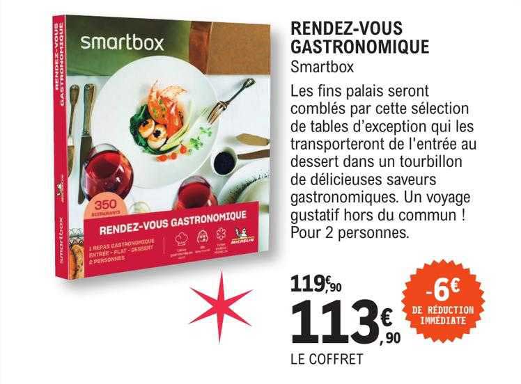 rendez-vous gastronomique smartbox