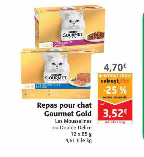 Repas Pour Chat Gourmet Gold