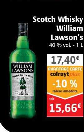 scotch whisky william lawson's
