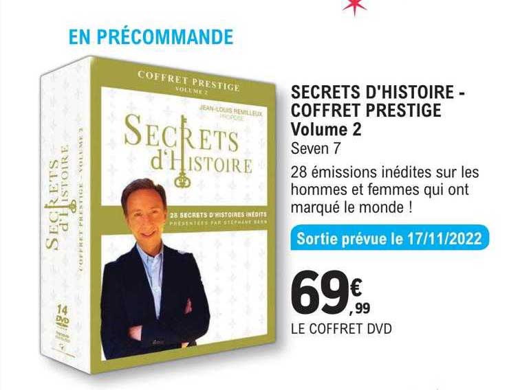 secrets d'histoire - coffret prestige volume 2 seven 7