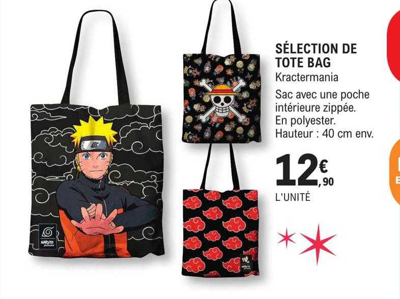sélection de tote bag - kractermania