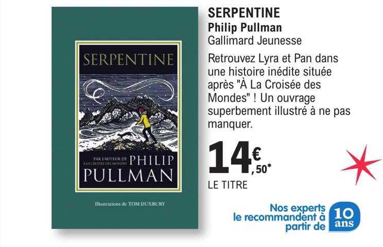 serpentine - philip pullman gallimard jeunesse