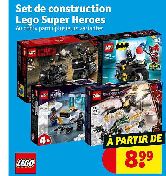 set de construction lego super heroes