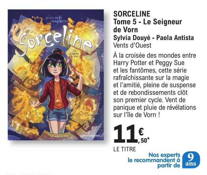sorceline tome 5 - le seigneur de vorn - sylvia douyé - paola antista vents d'ouest