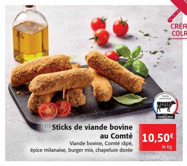 Sticks De Viande Bovine Au Comté