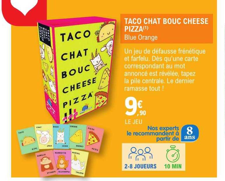 taco chat bouc cheese pizza blue orange