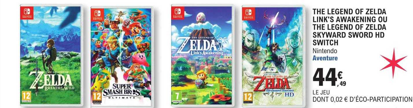 The Legend Of Zelda Link's Awakening Ou The Legend Of Zelda Skyward Sword Hd Switch Nintendo