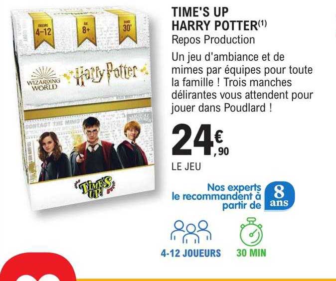 time's up harry potter