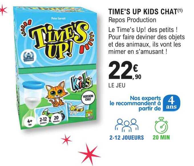 time's up kids chat
