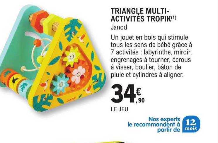 triangle multi-activités tropik janod