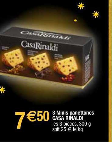 3 minis panettonnes casa rinaldi