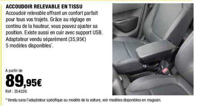 Accoudoir Relevable En Tissu