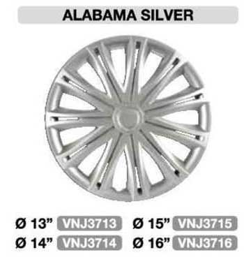 alabama silver ø 13", 14", 15", 16"
