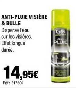 anti-pluie visière & bulle