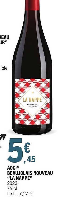 aoc beaujolais nouveau "la nappe"