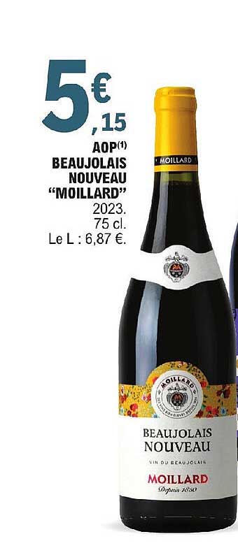 aop beaujolais nouveau "moillard"