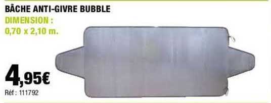 bâche anti-givre bubble
