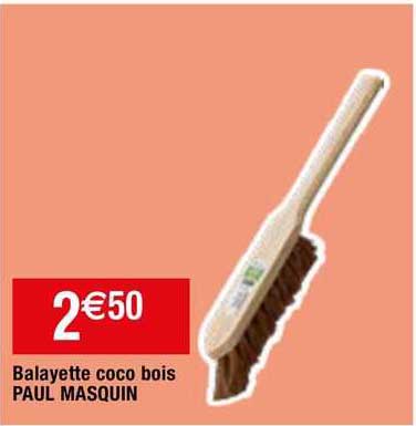 Balayette Coco Bois Paul Masquin