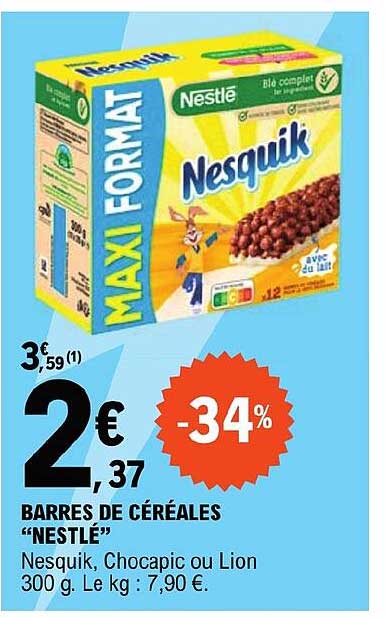 Barres De Céréales Nestlé