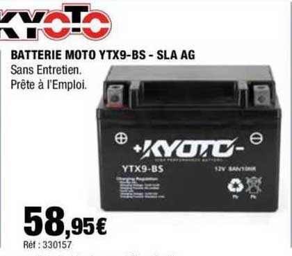 batterie moto ytx9-bs - sla ag kyoto