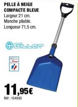 billat pelle à neige compacte bleue