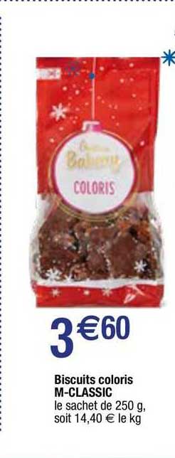 biscuits coloris m-classic