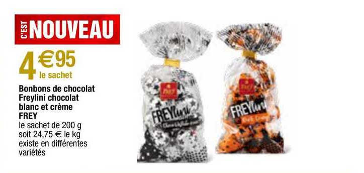 Bonbons De Chocolat Freylini Chocolat Blanc Et Crème Frey