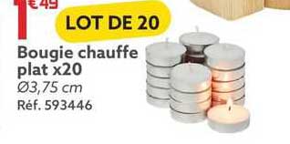 bougie chauffe plat x20