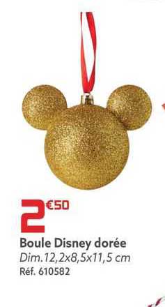 boule disney dorée