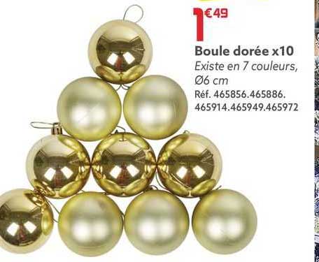 boule dorée x10