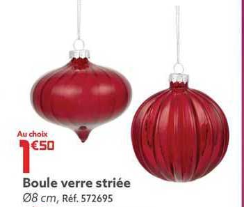 Boule Verre Striée