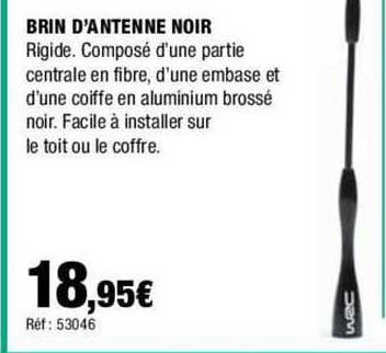 brin d'antenne noir