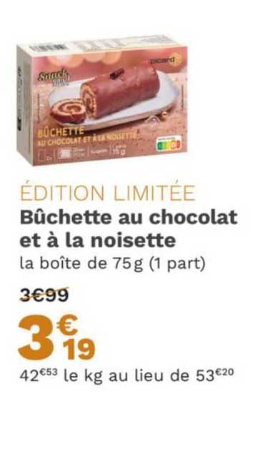 Bûchette Au Chocolat Et à La Noisette