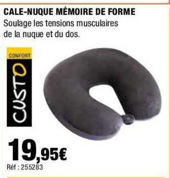 cale-nuque mémoire de forme