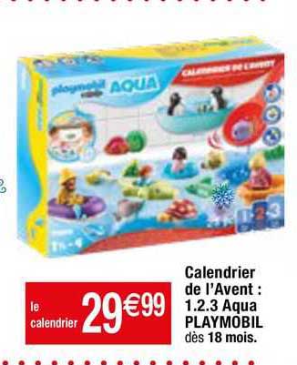 calendrier de l'avent : 1.2.3 aqua playmobil