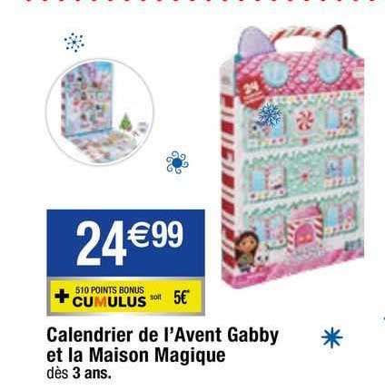 calendrier de l'avent gabby et la maison magique