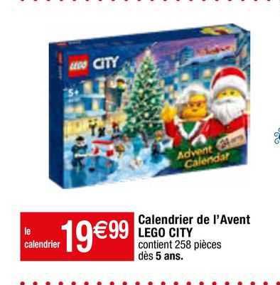 calendrier de l'avent lego city