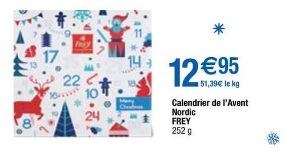 calendrier de l'avent nordic frey
