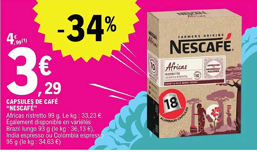 Capsules De Café Nescafé